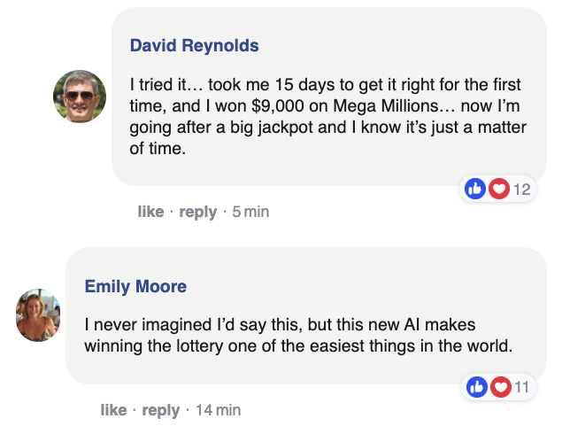 Promotional comment screenshot 1