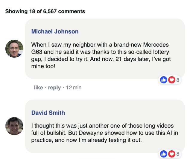 Promotional comment screenshot 3