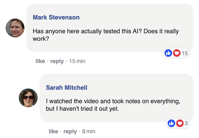 Promotional comment screenshot 4